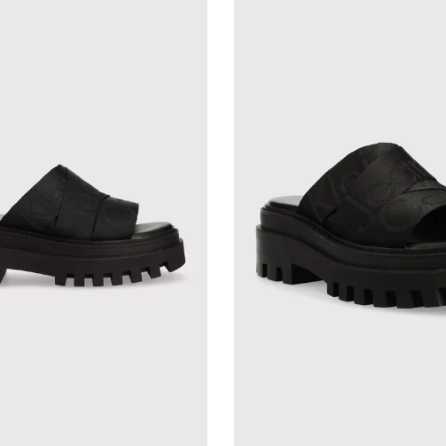 Calvin Klein Jeans papuci TOOTHY COMBAT SANDAL WEBBING