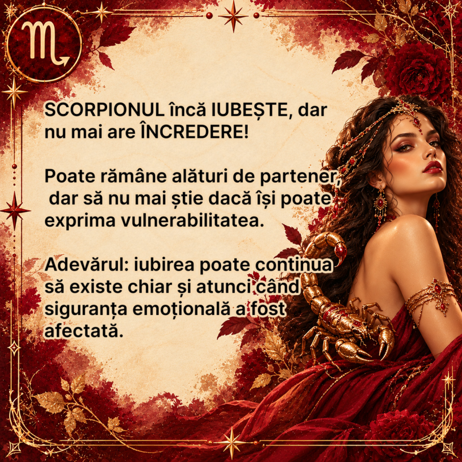 SCORPIONUL poate IERTA, dar ceva în sufletul lui MOARE pentru totdeauna! Rana pe care niciun „ÎMI PARE RĂU” nu o poate vindeca