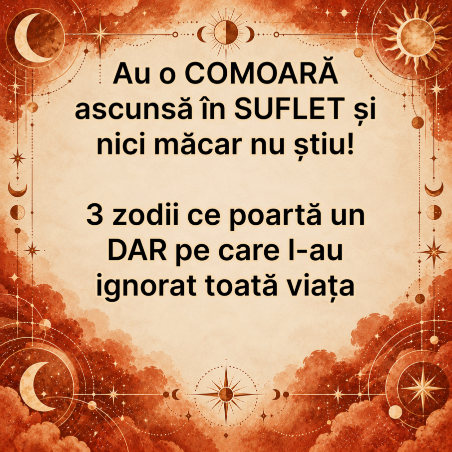Au o COMOARĂ ascunsă în SUFLET și nici măcar nu știu! 3 zodii ce poartă un DAR pe care l-au ignorat toată viața