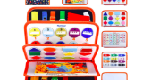 Carte senzorială textilă KidsCare Montessori cu multiple activități pentru copii mici