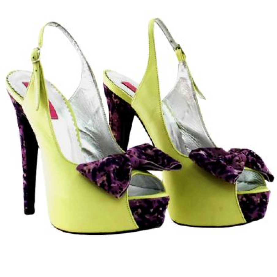 Sandale cu toc tip peep toe si fundite Indian Prune Green