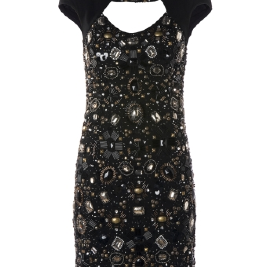 Rochie de seara cu aplicatii stralucitoare