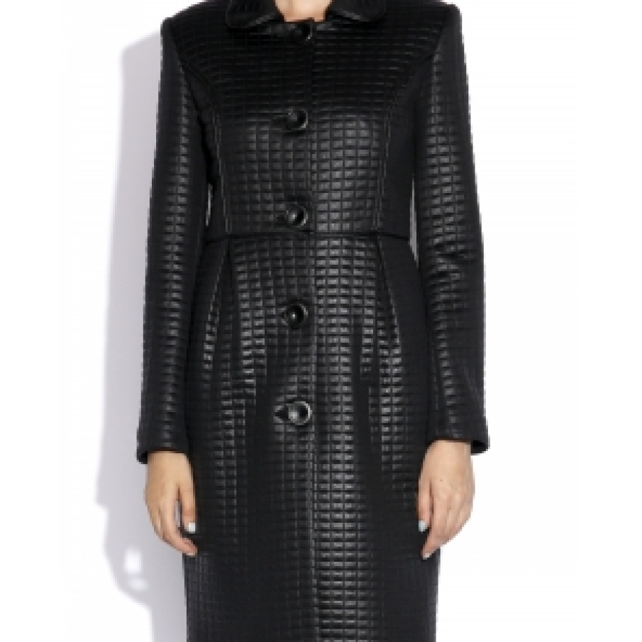 Redingota palton negru pentru femei