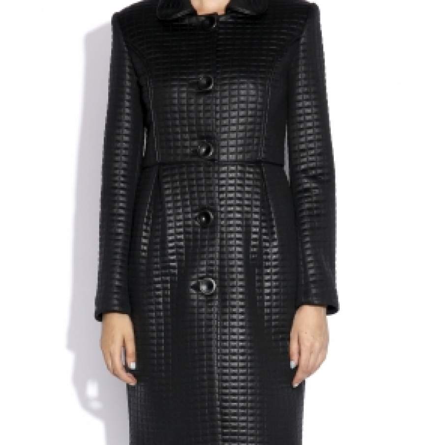 Redingota palton negru pentru femei