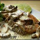 File somon cu sos de ciuperci 