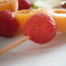 Desert light de vara-frigarui de fructe 