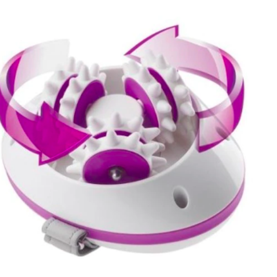 Aparat de masaj celulitic Medisana AC850 88540,3 role duble de masaj, Alb/Mov