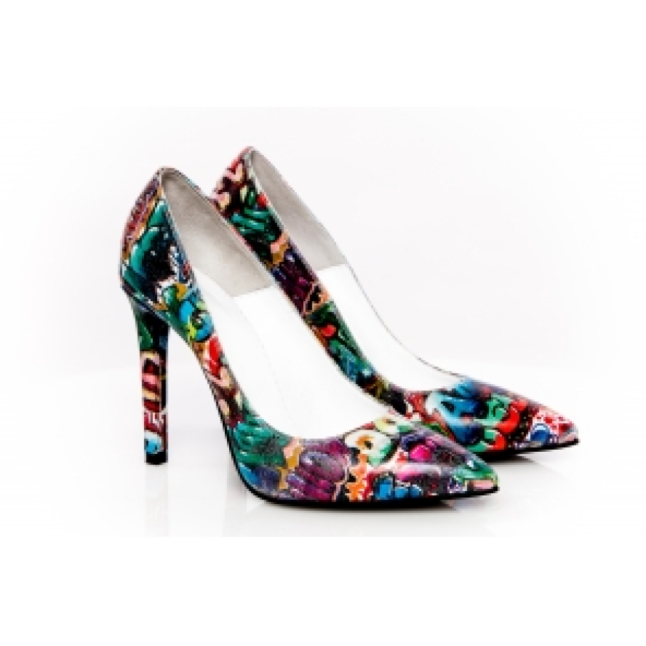 Pantofi multicolori Grafitti Ghetto, The 5th Element 