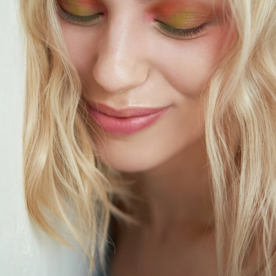 Machiajul color block