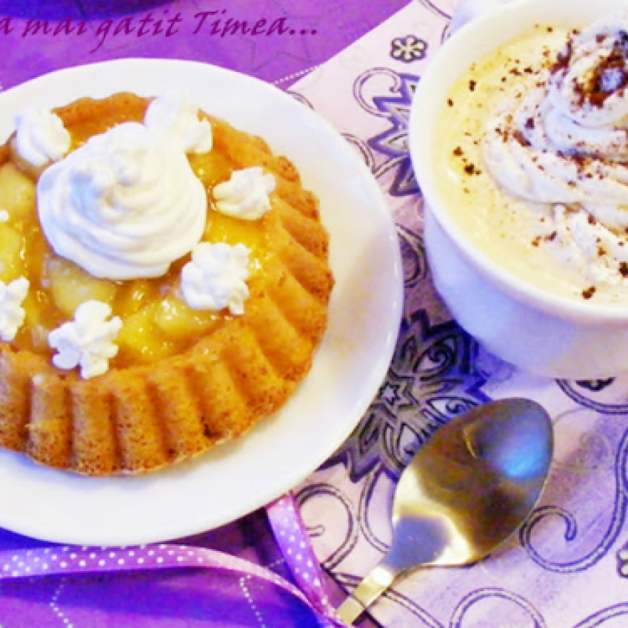 Minitarte cu mar si portocala 