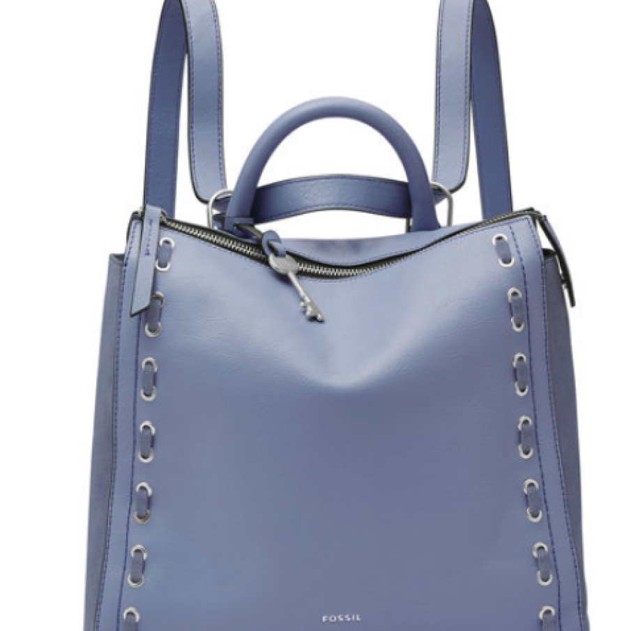 Fossil Geantă convertibilă de umăr cu garnituri de piele întoarsă Parker