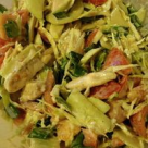 Salata de rosii cu pui si maioneza light 