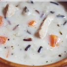 Reteta pentru pranz: Supa cremoasa de pui cu orez salbatic