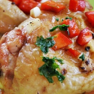 Friptura de pui cu ardei si usturoi