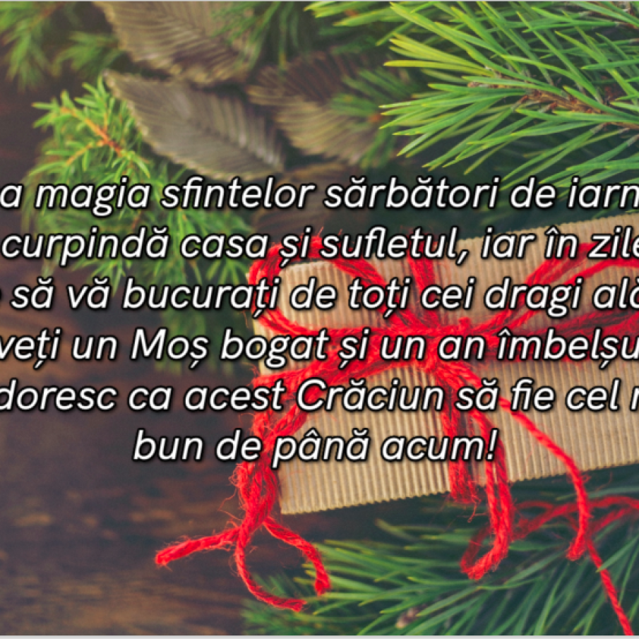 Mesaje, urări și poezii de Crăciun