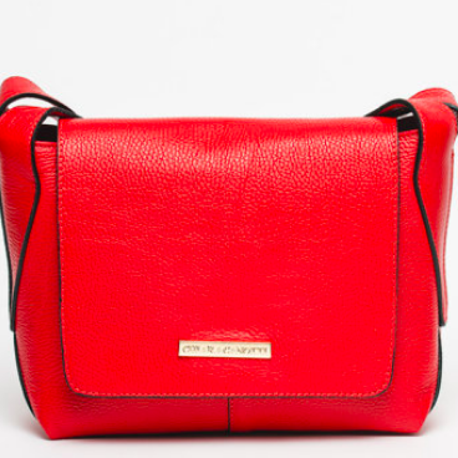 Chiara Canotti Geantă crossbody de piele cu clapă