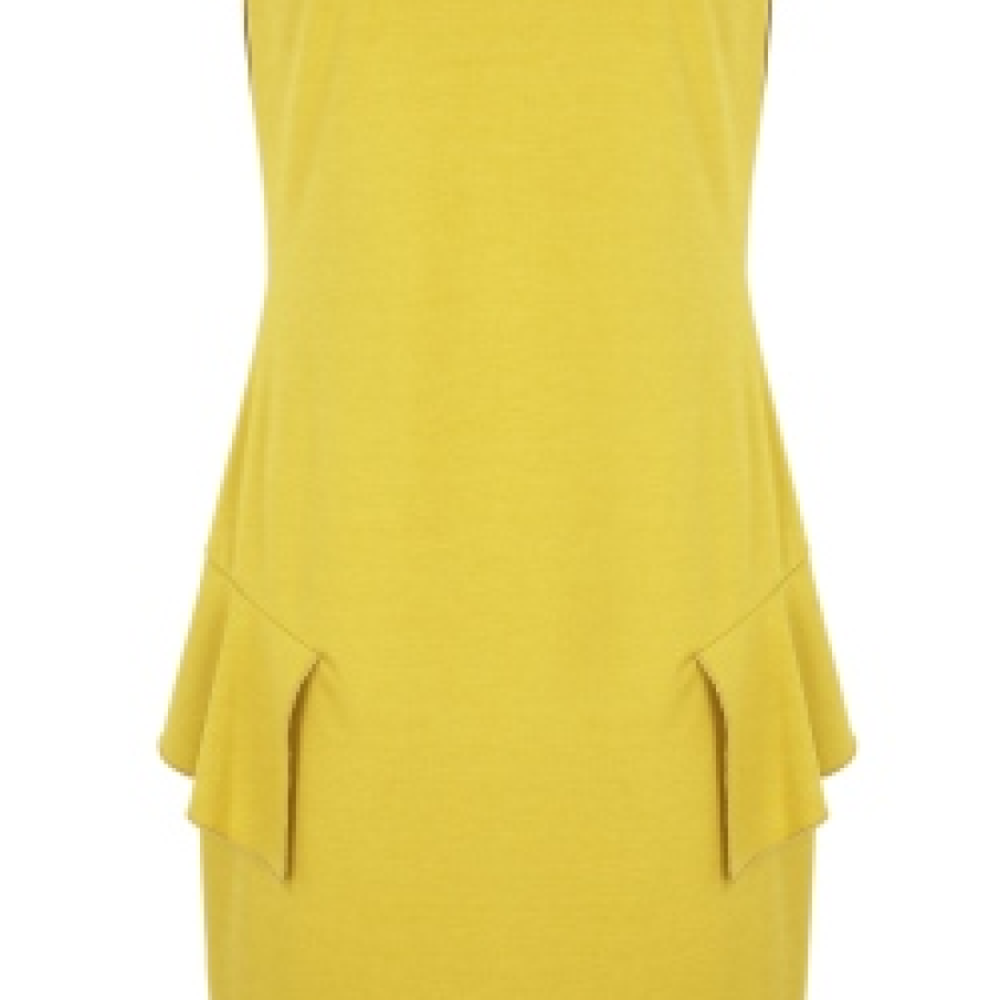 Chartreuse Frill Dress