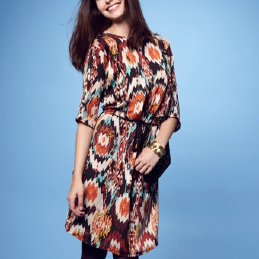 Rochie cu imprimeu etnic