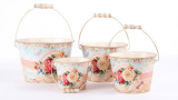 Set 4 ghivece cu toarta Orange Roses