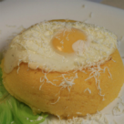 Bulz de balmos cu branzica de capra si jumari de kaizer