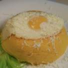 Bulz de balmos cu branzica de capra si jumari de kaizer