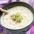 Supa crema de praz cu parmezan