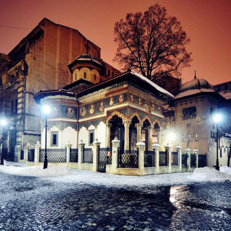 Bucuresti peisaj de iarna 