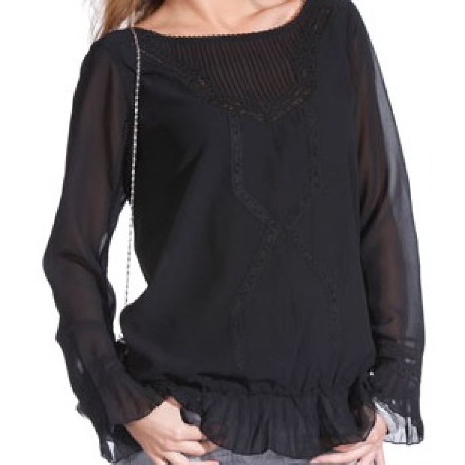 Bluza neagra, elastica