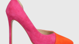 Pantofi cu toc subțire și vârf ascuțit din colecția Baldowski, din piele întoarsă, în 2 nuanțe: roz și portocaliu 