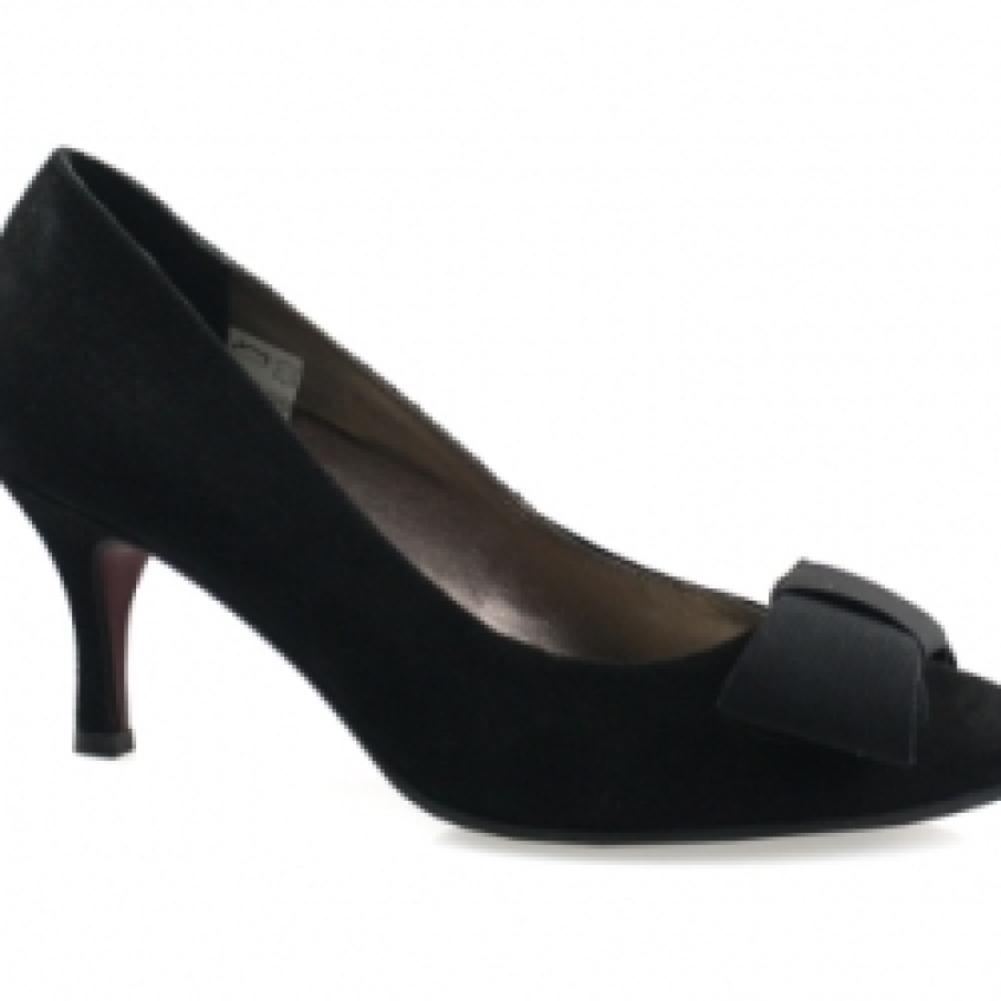 Pantofi negri cu toc de 7 cm