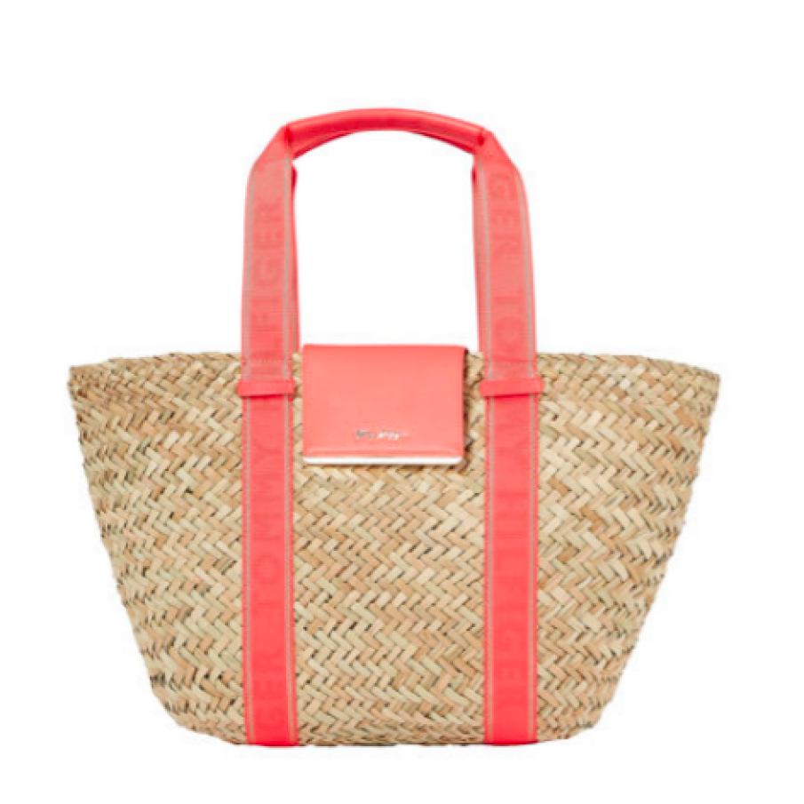 TH - Geantă tote de paie pentru plajă Signature