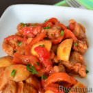 Tocanita de Curcan cu Ciuperci si Ardei Copti