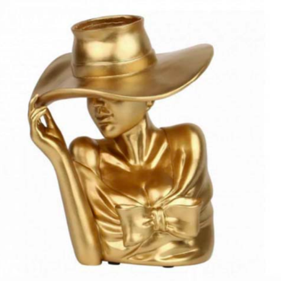 Vază Venus Lady M Gold, Auriu, 28 cm