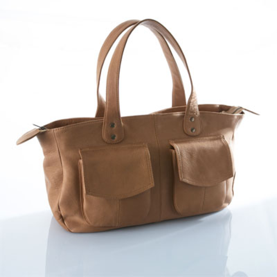 Geanta cu buzunare aplicate