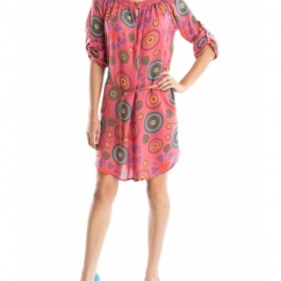 Rochie TinaR cu imprimeu Corai