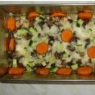 File de salau cu legume si parmesan