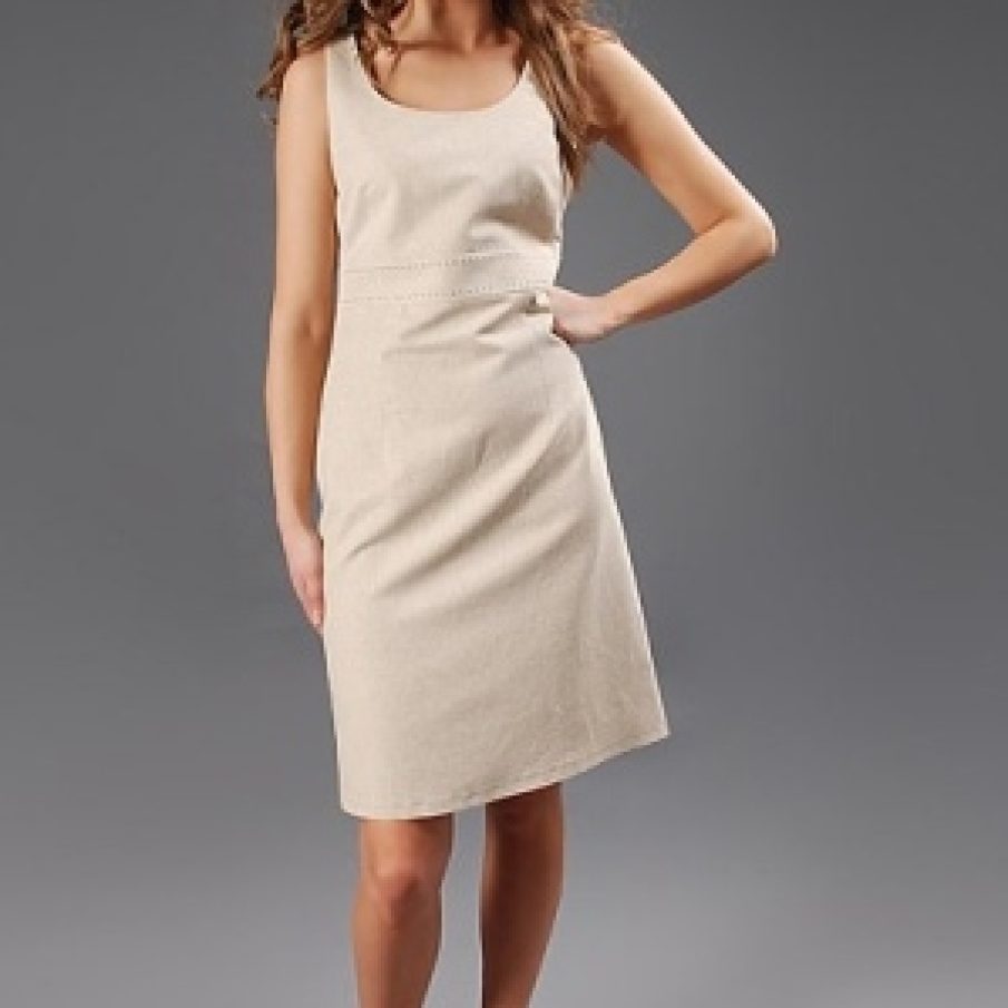 Rochie eleganta din in bej