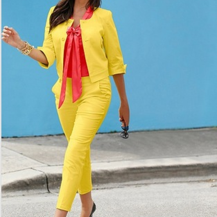 Pantaloni cu aspect business