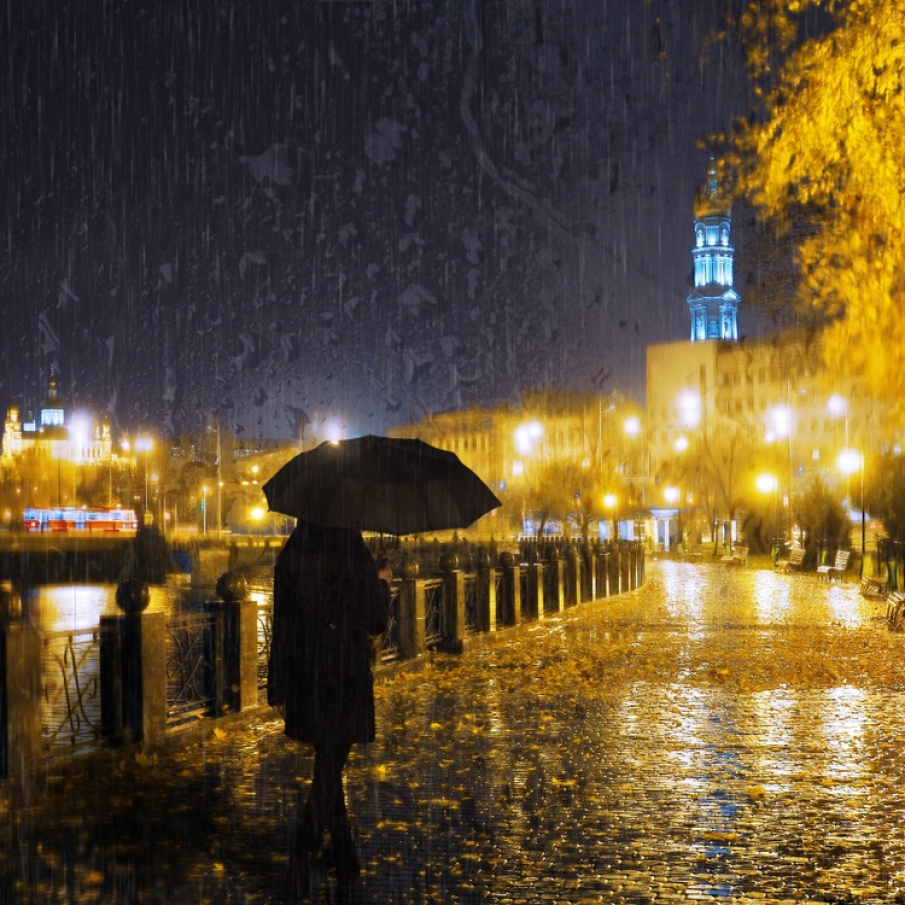 Ploua ca-n visele cu toamna 