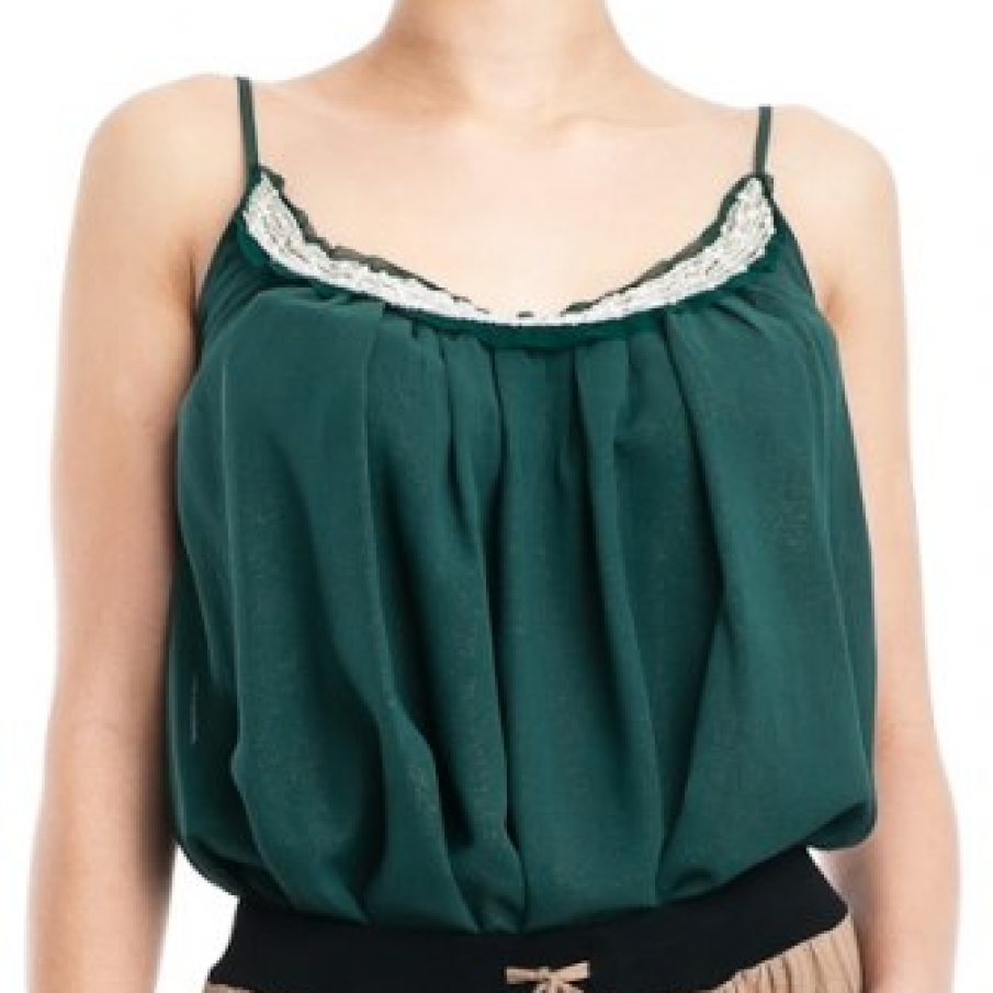 Maiou verde din voal