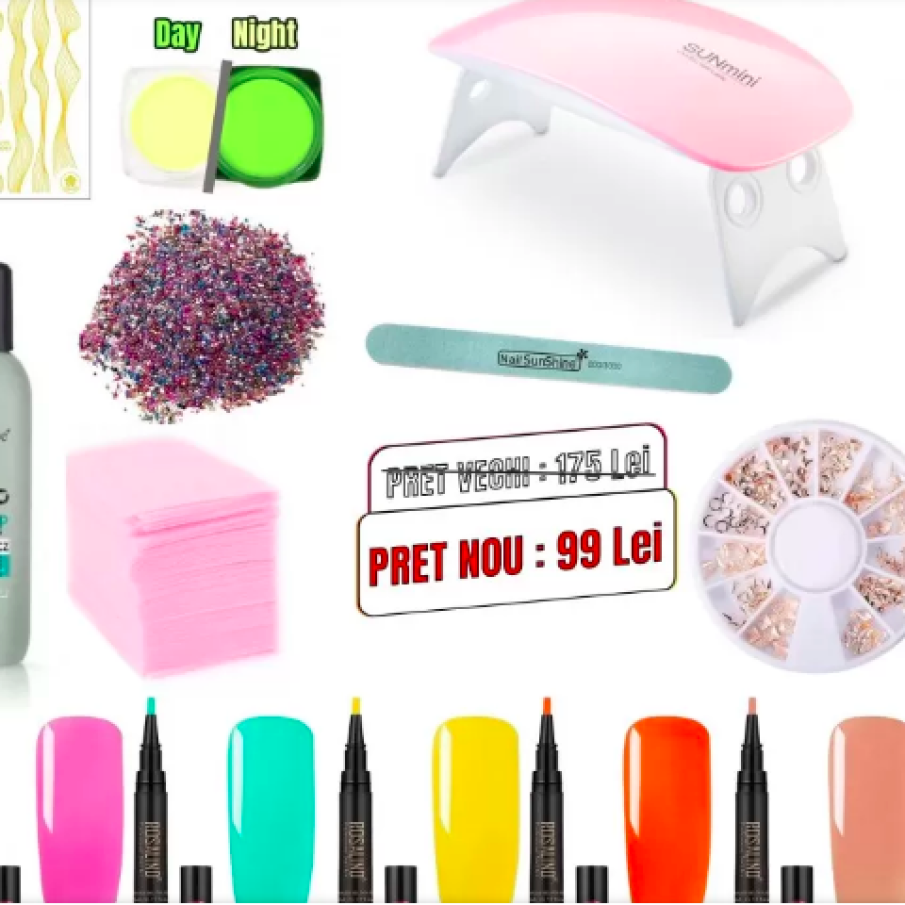 Kit Manichiură Ojă Semipermanentă 1
