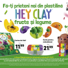 Lidl România lansează o nouă colecție de 18 culori din plastilină Hey Clay, prin care copiii pot modela noi personaje inspirate din fructe și legume