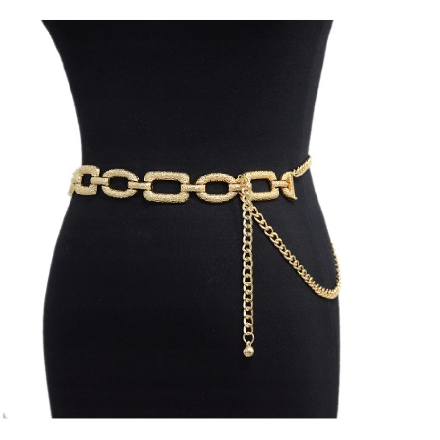 Curea metalică aurie Little Angel, cu un design funcțional și elegant în același timp. 