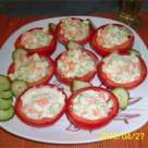 Rosii umplute cu legume si iaurt