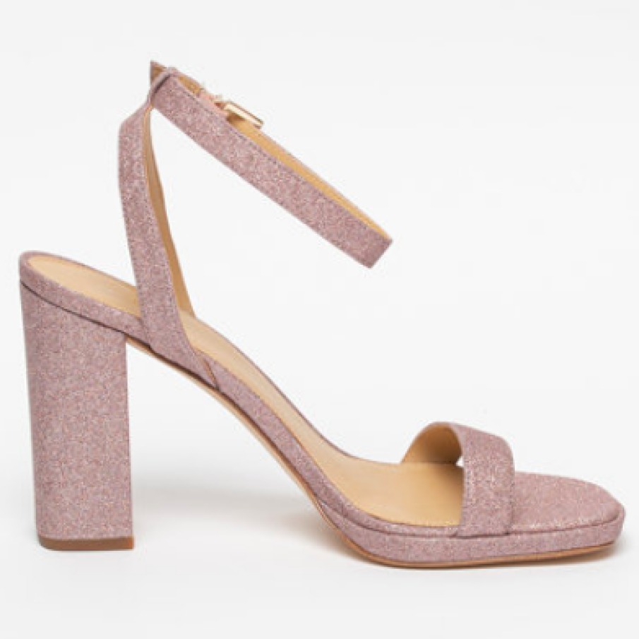 Michael Kors - Sandale cu baretă pe gleznă și aspect strălucitor