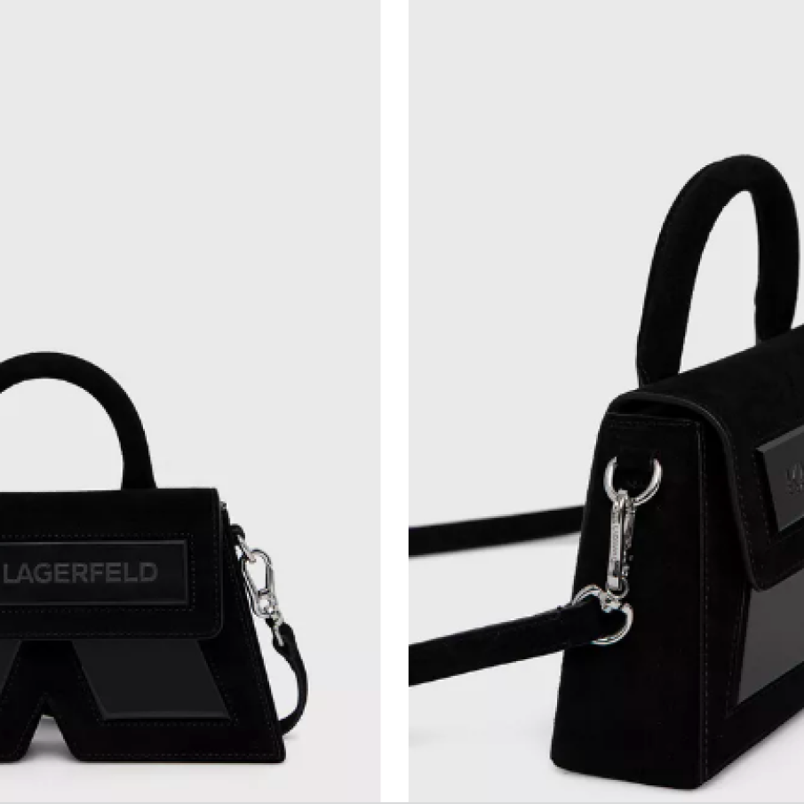 Karl Lagerfeld geantă de mână din piele întoarsă