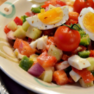 De luat la pachet: Salata de cruditati cu ou fiert