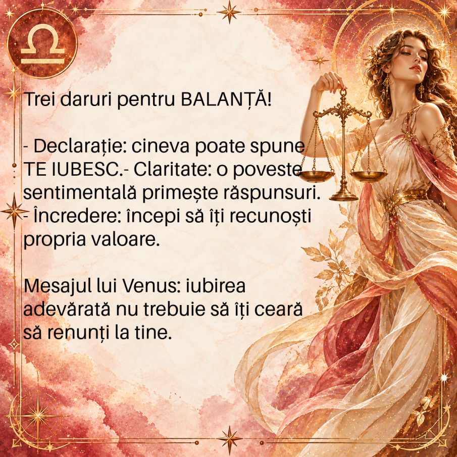 Venus rupe tăcerea în dragoste! În Noiembrie, BALANȚA primește o declarație de IUBIRE pe care nu mai spera să o audă