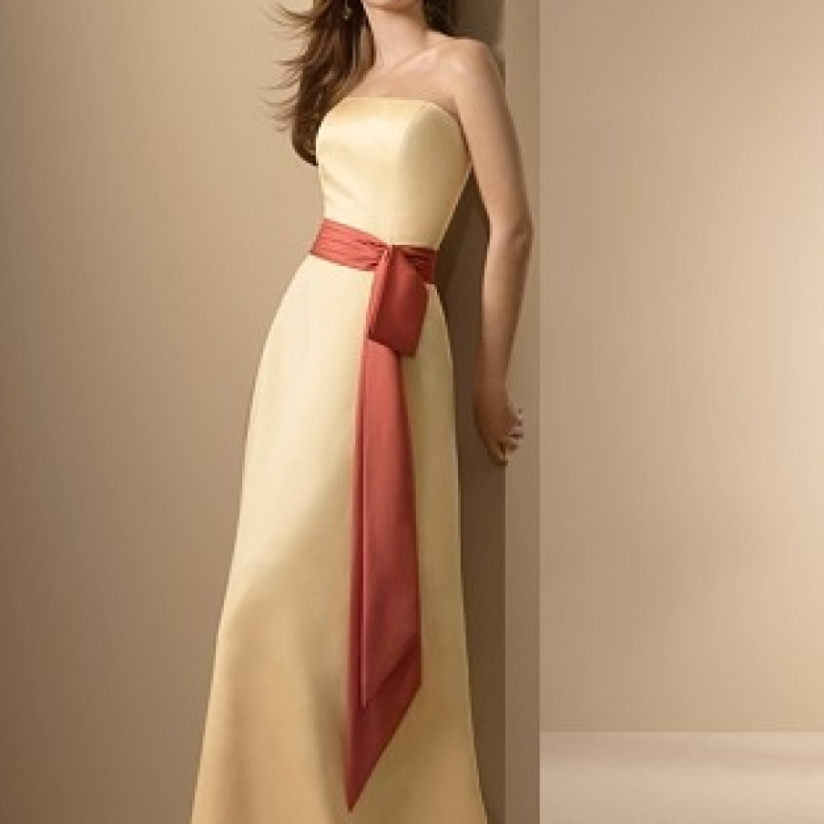 Rochie de seara galben-pal