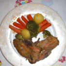 Muschi de porc cu sos rubiniu